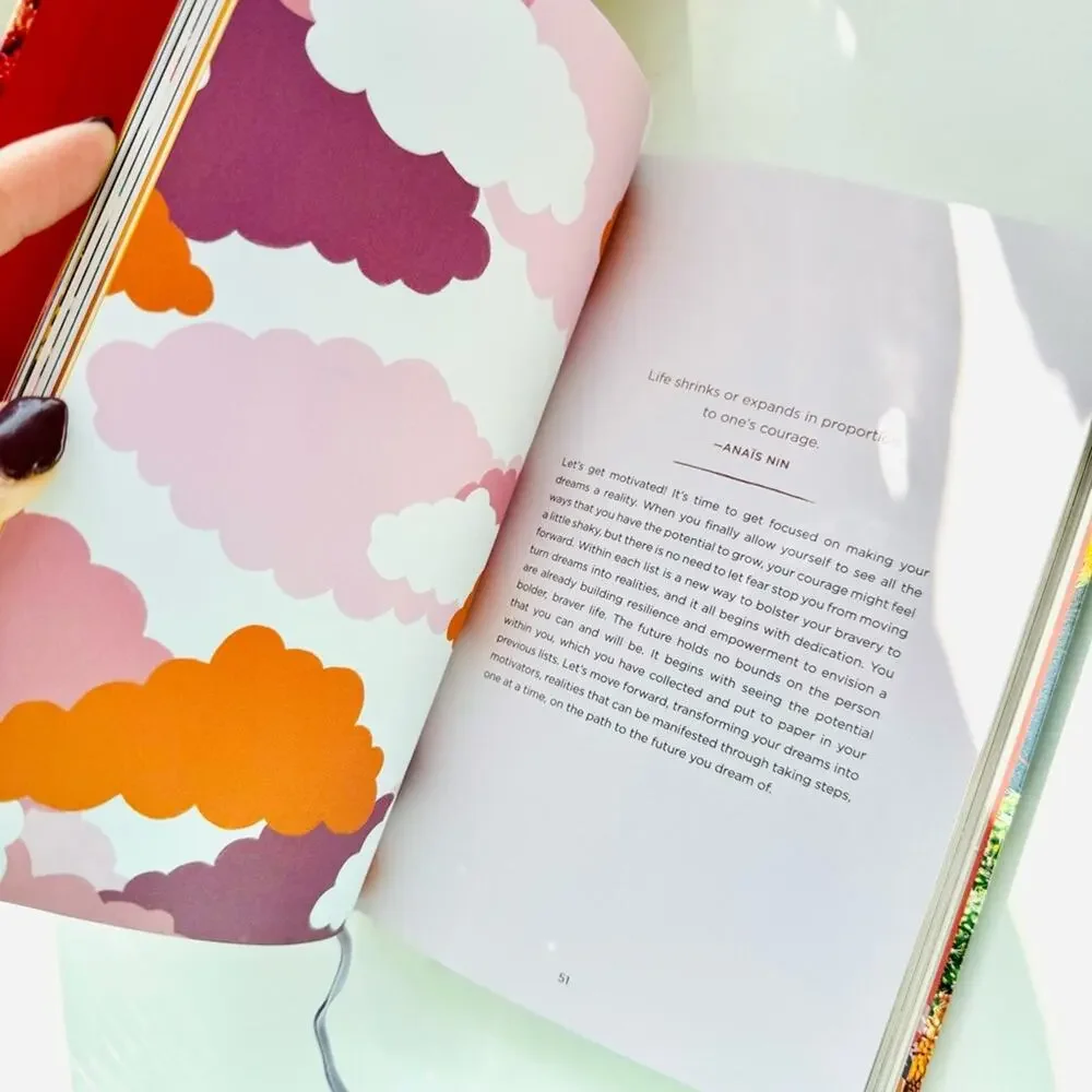ANTHROPOLOGIE Lists For Bravery Guided Journal Notebook Meditations Moorea Seal